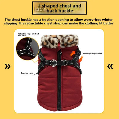 Reflective Waterproof Dog Coat (Fleece-Lined) Teamdrop