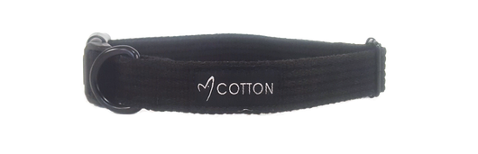 Gor Cotton Collar Large Black 2.5cm