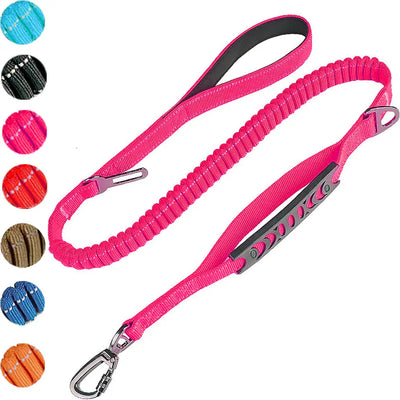 Elastic Dog Leash with Car Safety Clip Teamdrop