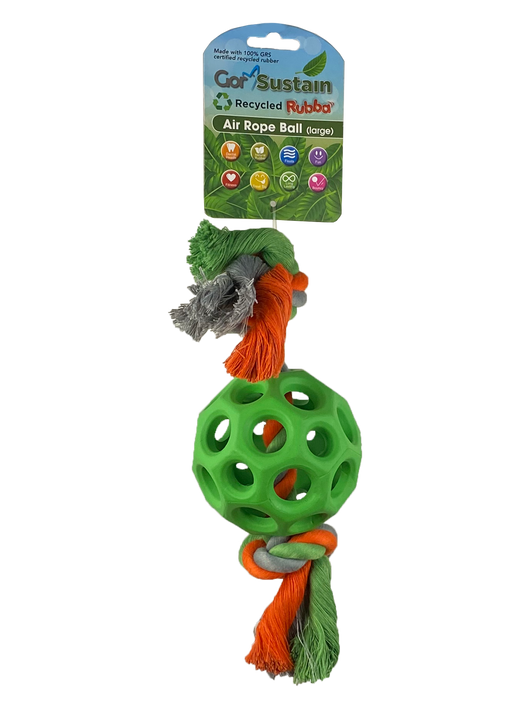 Gor Sustain Rubba Air Rope Ball Large (10.5cm) Green
