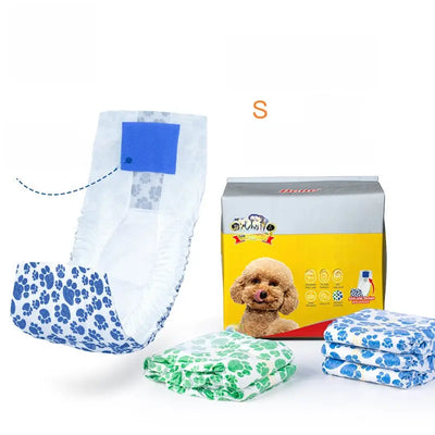 Male Dog Nappy Pads & Wipes Set Teamdrop