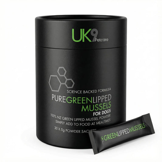UK9 Green Lipped Mussels — 100% NZ Mussel Powder Sachets (30) UK9 Petcare