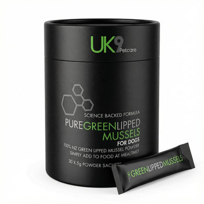 UK9 Green Lipped Mussels — 100% NZ Mussel Powder Sachets (30) UK9 Petcare