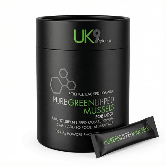 UK9 Green Lipped Mussels — 100% NZ Mussel Powder Sachets (30) UK9 Petcare