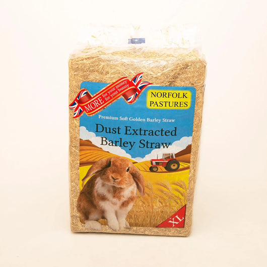 Norfolk Pastures Dust Extracted Barley Straw, XL Bale, approx. 5kg