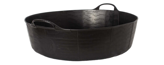 Red Gorilla Tubtrug Large Shallow Tub, Black, 35 Litre