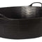 Red Gorilla Tubtrug Large Shallow Tub, Black, 35 Litre